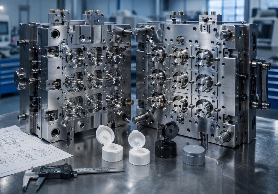 SENLAN Multi-Cavity Flip-Top Cap Injection Mold